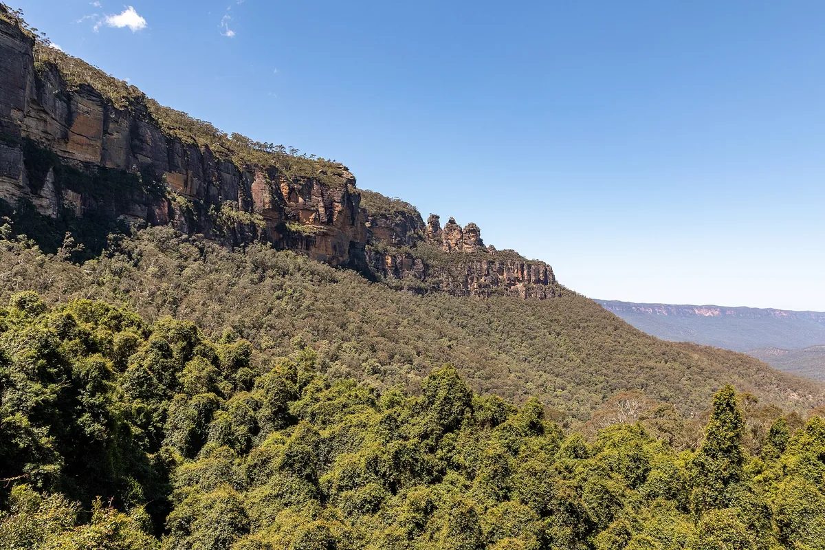 The Three Sisters sandstone formation in Blue Mountains National Park